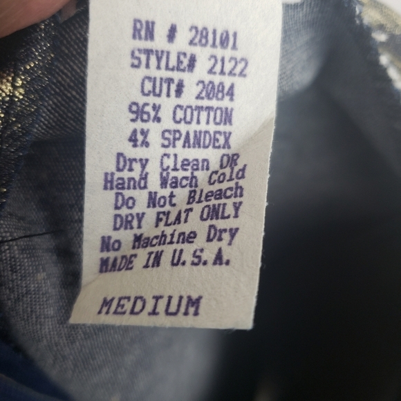 NWT Rave 4 Real Blue and Metallic Gold Y2K  Skirt Sz M - Picture 9 of 9